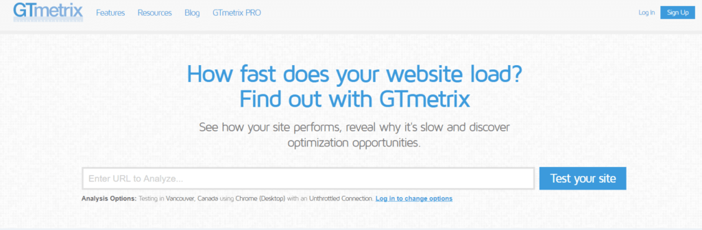 Gtmetrix Site Hız Ölçme