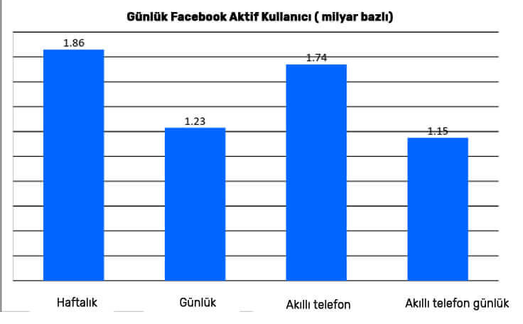 günlük facebook kullanıcısı tablosu