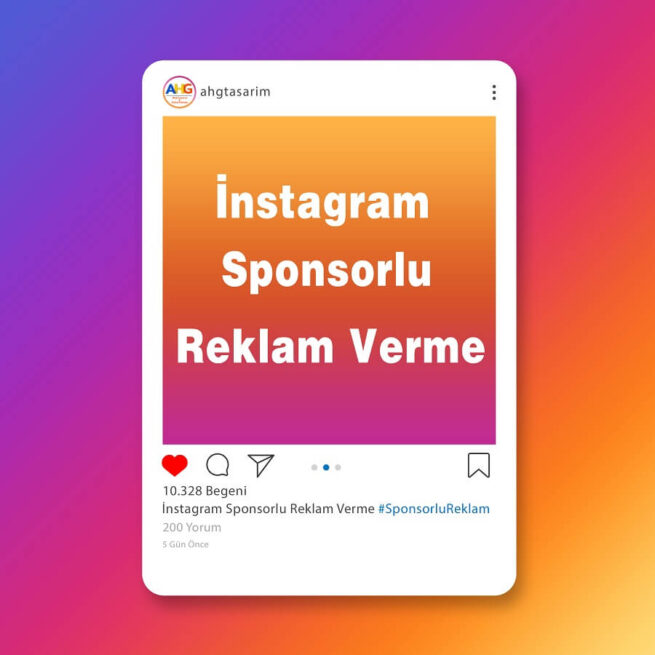 İnstagram Sponsorlu Reklam Verme