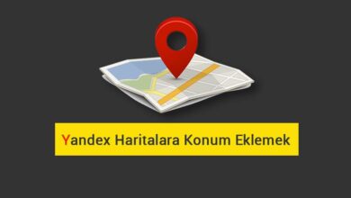 Yandex Haritalara Konum