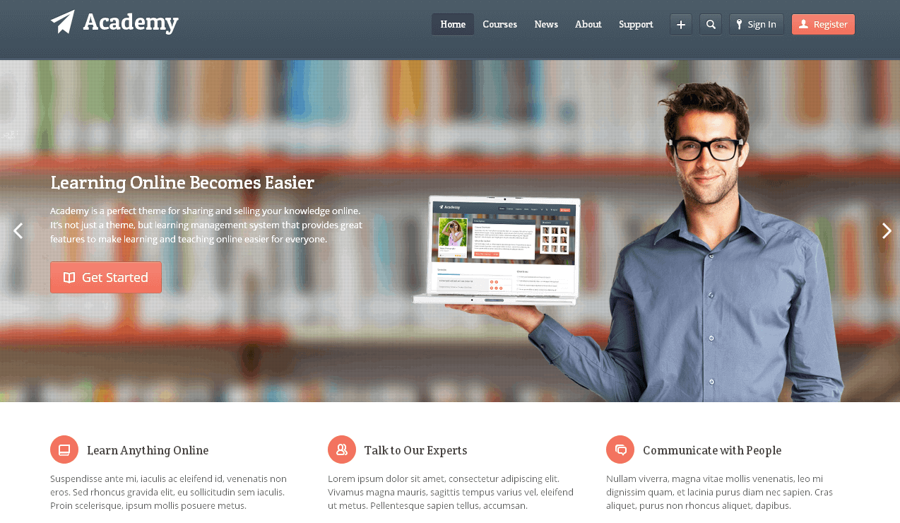 Wordpress Online Eğitim Teması