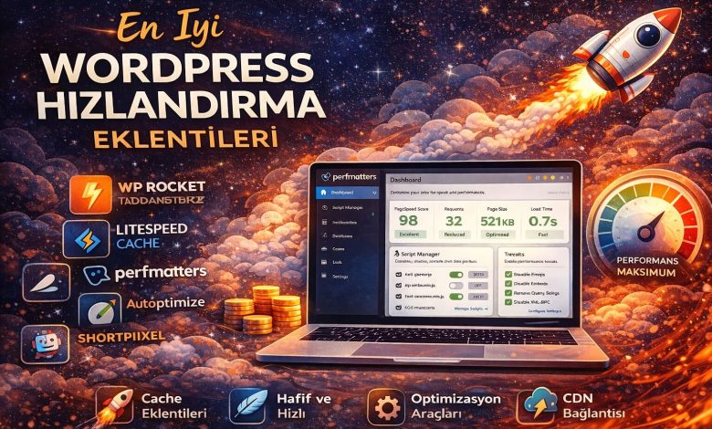 En İyi WordPress Hızlandırma Eklentileri ve Performans Araçları(2026) 1 En İyi WordPress Hızlandırma Eklentileri