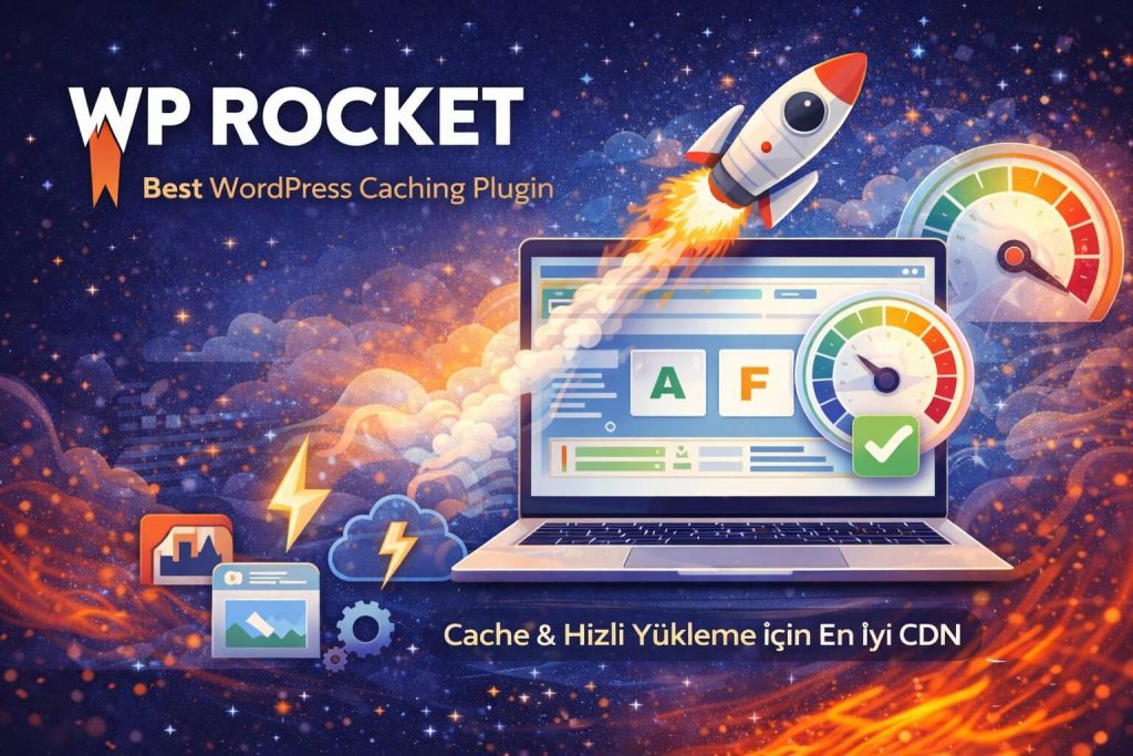 En İyi WordPress Hızlandırma Eklentileri ve Performans Araçları(2026) 2 WP Rocket | En İyi WordPress Hızlandırma Eklentileri
