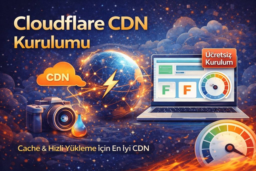 WordPress Site Çok Yavaş Açılıyor - 2026 Kesin Çözüm Rehberi 5 wordpress icin Cloudflare CDN Kurulumu onemi
